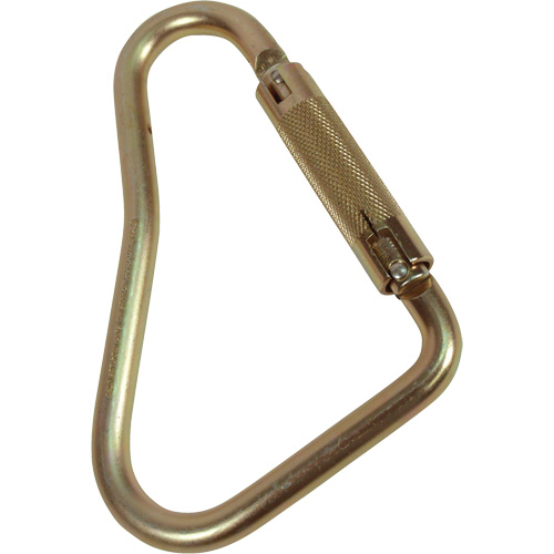 Offset D-Shaped Carabiner, Steel, 5000 lbs Capacity