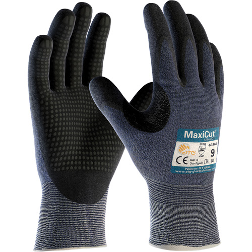 ATG MaxiCut® Ultra DT™, Size Large, 15 Gauge, Nitrile Coated, Engineered Yarn Shell, ASTM ANSI Level A3/EN 388 Level 5/EN 388 Level C
