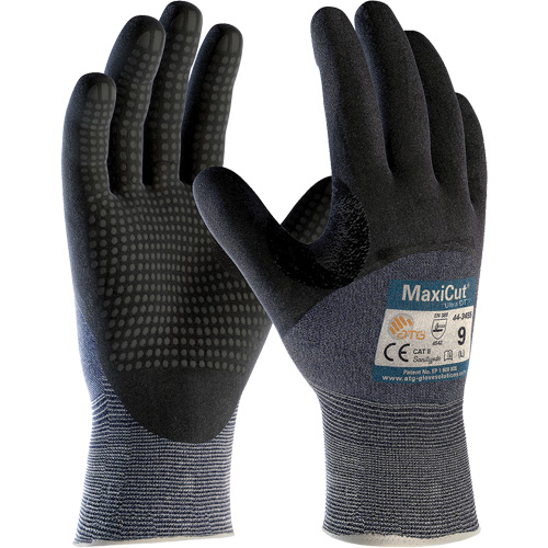ATG MaxiCut® Ultra DT™, Size Large, 15 Gauge, Nitrile Coated, Engineered Yarn Shell, ASTM ANSI Level A3/EN 388 Level 5/EN 388 Level C