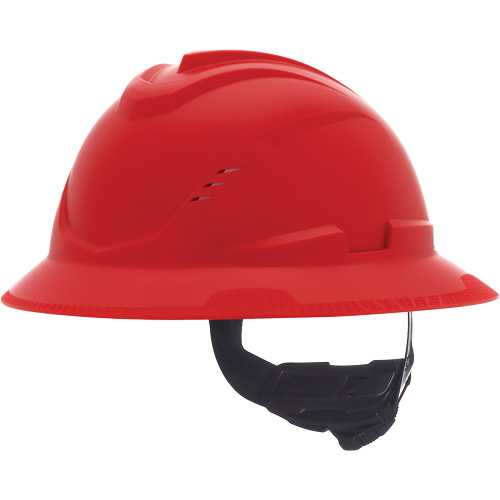 V-Gard® C1™ Hardhat, Ratchet Suspension, Red