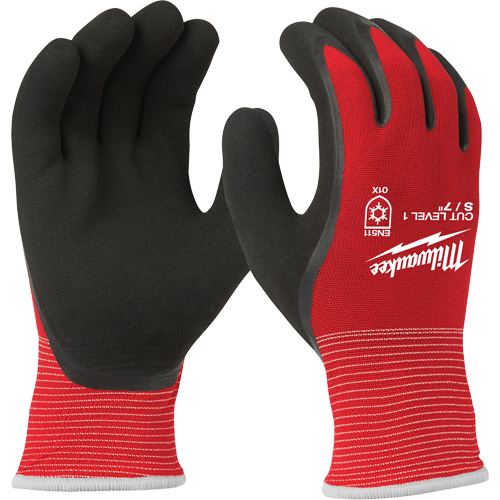 Cut-Resistant Gloves, Size Small, Nitrile Coated, Nylon/Lycra® Shell, ANSI/ISEA 105 Level 1/EN 388 Level 1