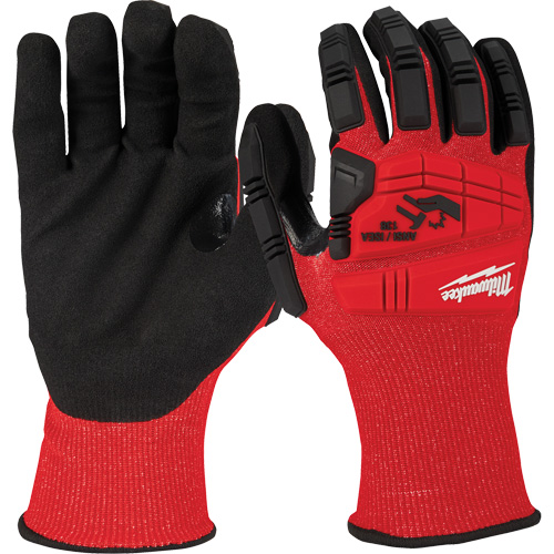 Impact & Cut-Resistant Gloves, Size Small, 18 Gauge, Nitrile Coated, ANSI/ISEA 105 Level 3