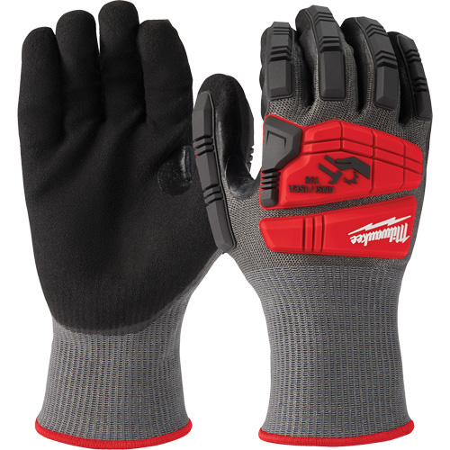Impact & Cut-Resistant Gloves, Size Small, 18 Gauge, Nitrile Coated, ANSI/ISEA 105 Level 5