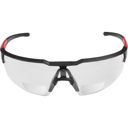 Magnified Safety Glasses, Anti-Scratch, Clear, 1.0 Diopter