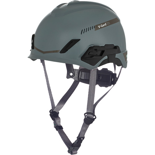 V-Gard® H1 Bivent Safety Helmet, Vented, Ratchet, Grey