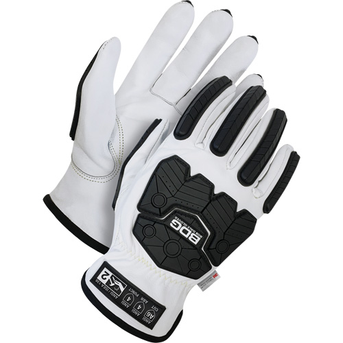 Classic Impact & Cut Resistant Lined Driver Gloves, Size Small, Goatskin/Thinsulate™ Shell, ASTM ANSI Level A6
