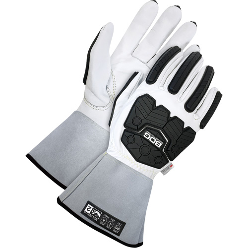 Classic Impact & Cut Resistant Lined Driver Gloves with 5" Cuffs, Size Small, Goatskin/Thinsulate™/Cowhide Shell, ASTM ANSI Level A6