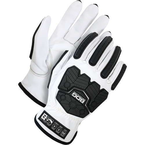 Classic Impact & Cut Resistant Driver Gloves, Size X-Small, Goatskin Shell, ASTM ANSI Level A6