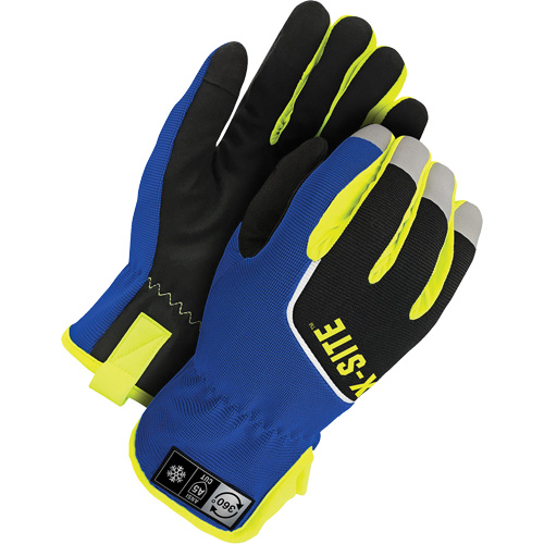 X-Site™ Lined Performance Gloves, Size X-Small, Thinsulate™/Microfibre/Spandex Shell, ASTM ANSI Level A5