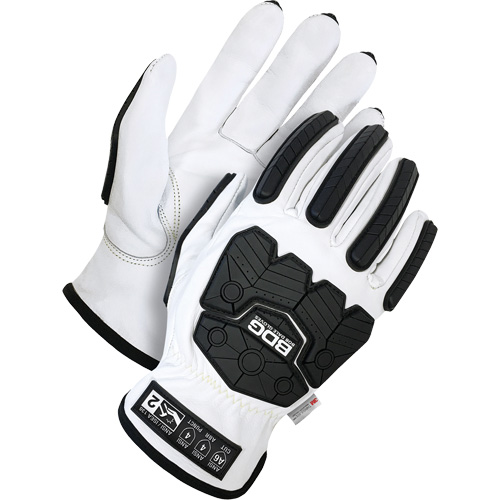 Classic Impact & Cut Resistant Lined Driver Gloves, Size X-Small, Goatskin/Thinsulate™ Shell, ASTM ANSI Level A6