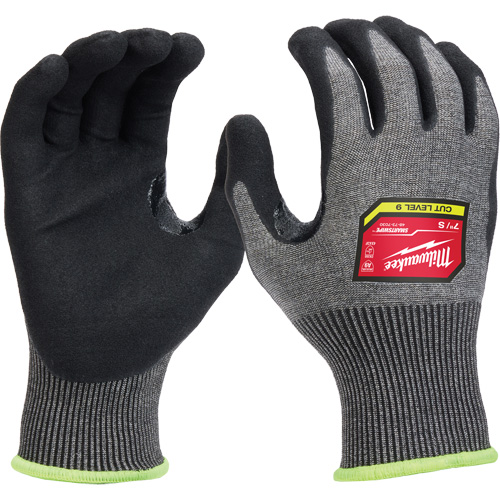 High-Dexterity Dipped Gloves, Size Small, 18 Gauge, Nitrile Coated, Nylon/Polyethylene/Tungsten Shell, ASTM ANSI Level A9/EN 388 Level F