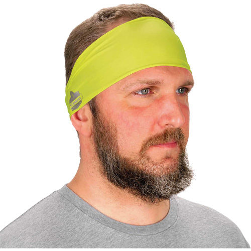 Chill-Its 6634 Cooling Headband, High Visibility Lime-Yellow