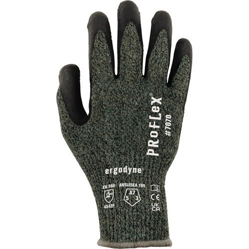ProFlex 7070 Nitrile Coated Cut-Resistant Gloves, Size Small/Men's, 13 Gauge, Nitrile Coated, Aramid Shell, ASTM ANSI Level A7/EN 388 Level F