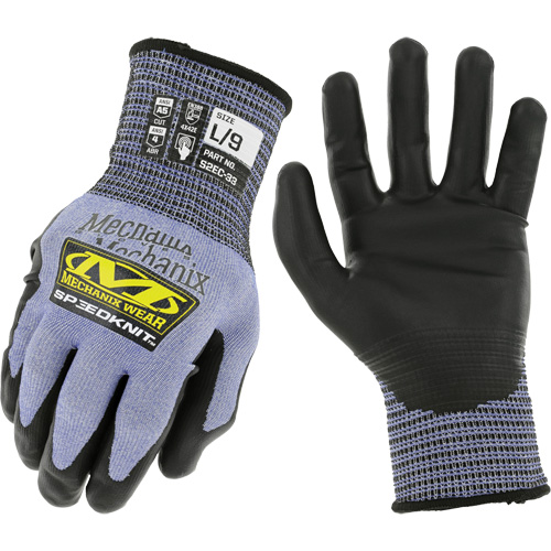 Speedknitâ„¢ S2EC33 Cut-Resistant Gloves, Size Small/7/Men's, 18 Gauge, Urethane Coated, HPPE/Tungsten Shell, ASTM ANSI Level A5/EN 388 Level D