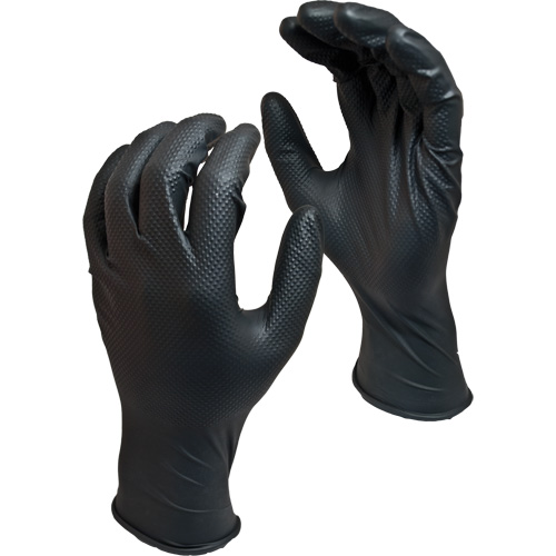 Green Monkey™ Biodegradable Disposable Gloves, Small, Nitrile, 8-mil, Powder-Free, Black