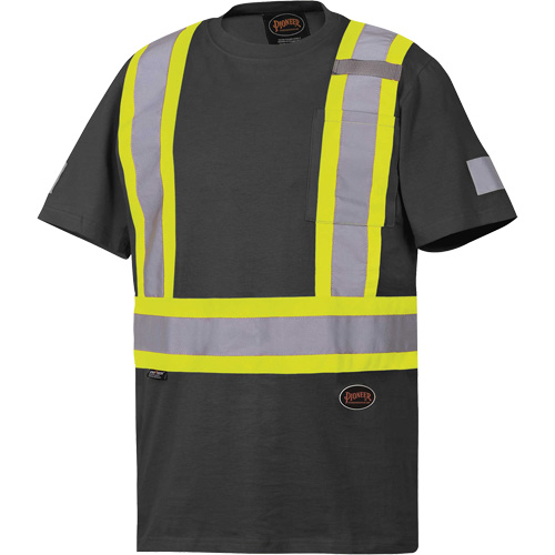 Safety T-Shirt, Cotton, Small, Black