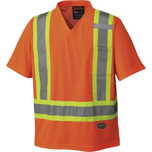 Micro Mesh Traffic T-Shirt, X-Small, High Visibility Orange