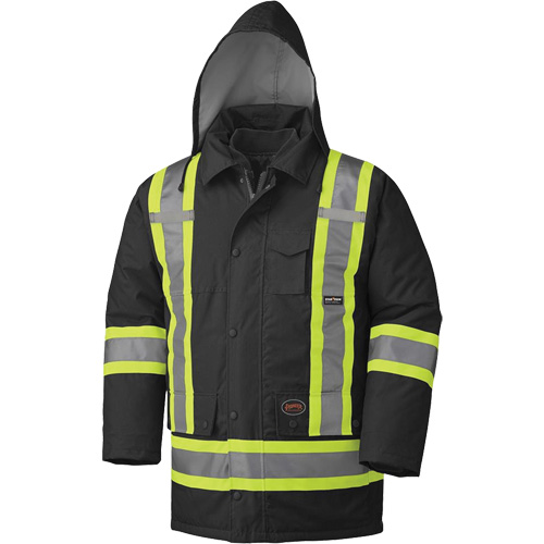Waterproof 7-in-1 Parka, Black, 2X-Small, ANSI/ISEA 107 Class 1/CSA Z96 Class 1 - Level 2