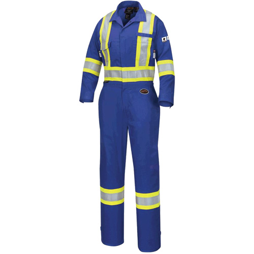 FR-Tech® Women's FR/Arc-Rated Coveralls, Size Medium, Royal Blue, 10 cal/cm²