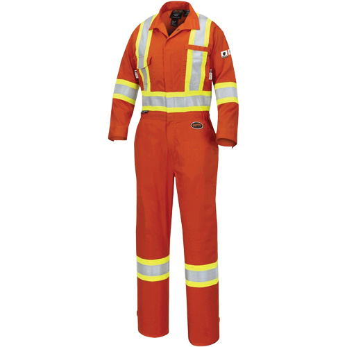 FR-Tech® Women's FR/Arc-Rated Coveralls, Size X-Small, High Visibility Orange, 10 cal/cm²