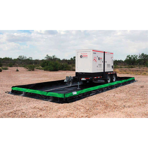 Rapid Rise Ultra-Containment Berm®, 5610 US gal. Spill Capacity, 50' L x 15' W x 12" H
