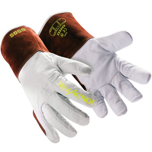 HeatArmor® 5058 Welding Gloves, Grain Goatskin, Size X-Large/10