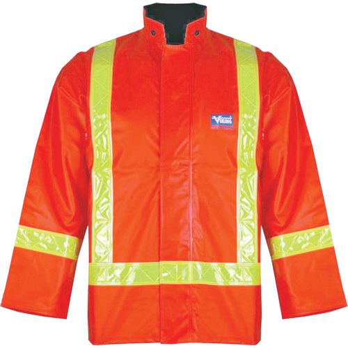 Journeyman® 6210J Jacket, Polyester/PVC, High Visibility Orange, Small