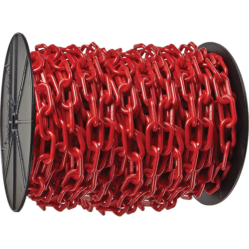 Heavy-Duty Plastic Safety Chain, Red