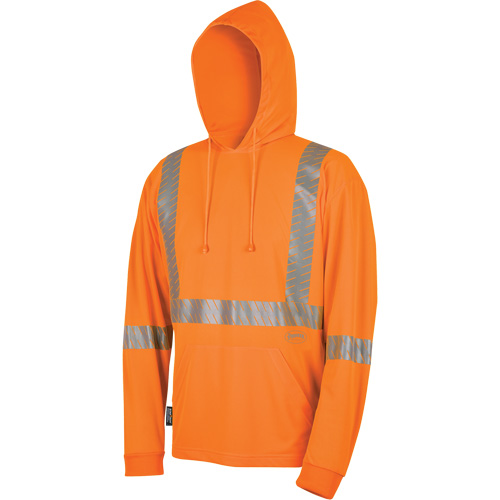 Bird's-Eye Safety Hoodie, Small, High Visibility Orange