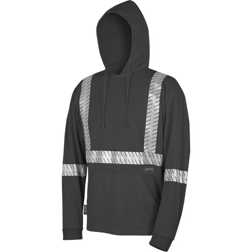 Bird's-Eye Safety Hoodie, 4X-Large, Black