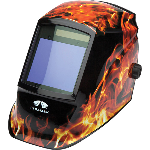 Leadhead Auto Darkening Welding Helmet, 3.8" L x 3.4" W View Area, 9 - 13 Shade Range