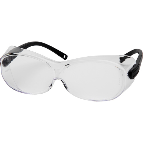 OTS XL Safety Glasses, Clear Lens, Anti-Scratch, ANSI Z87+/Meets/Exceeds CSA Z94.3