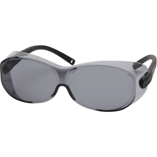 OTS XL Safety Glasses, Grey Lens, Anti-Scratch, ANSI Z87+/Meets/Exceeds CSA Z94.3