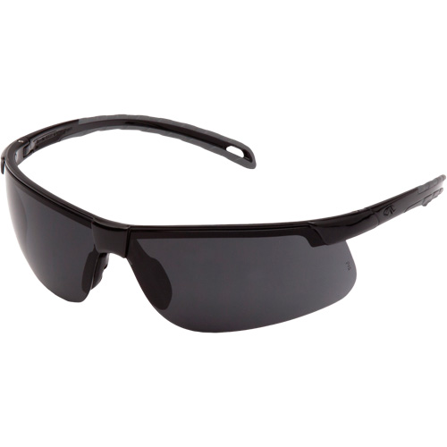 Ever-Lite Safety Glasses, Dark Grey Lens, ANSI Z87+/Meets/Exceeds CSA Z94.3