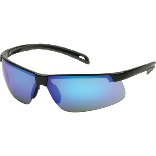 Ever-Lite Safety Glasses, Blue Mirror Lens, ANSI Z87+/Meets/Exceeds CSA Z94.3