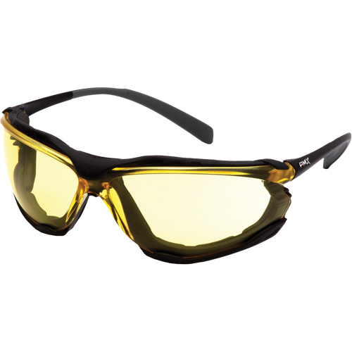 Proximity Safety Glasses, Amber Lens, Anti-Fog, ANSI Z87+/Meets/Exceeds CSA Z94.3