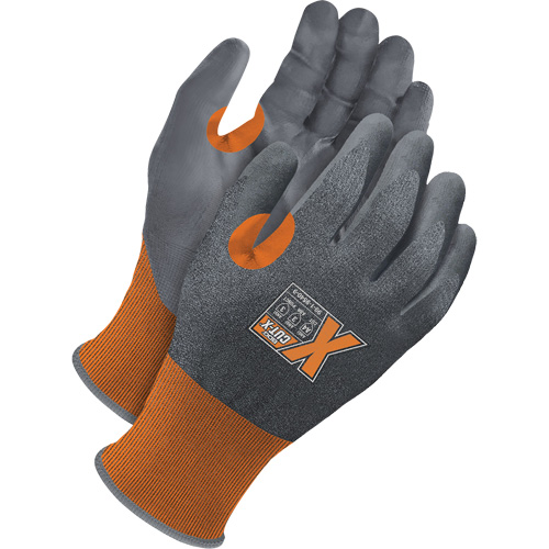 Cut-X Cut-Resistant Touchscreen Gloves, Size 7, 21 Gauge, Foam NBR Coated, Stainless Steel/HPPE/Glass Fibre Shell, ASTM ANSI Level A4