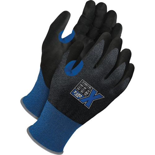 Cut-X Cut-Resistant Touchscreen Gloves, Size 7, 21 Gauge, Polyurethane Coated, Polyester/Stainless Steel/HPPE Shell, ASTM ANSI Level A9