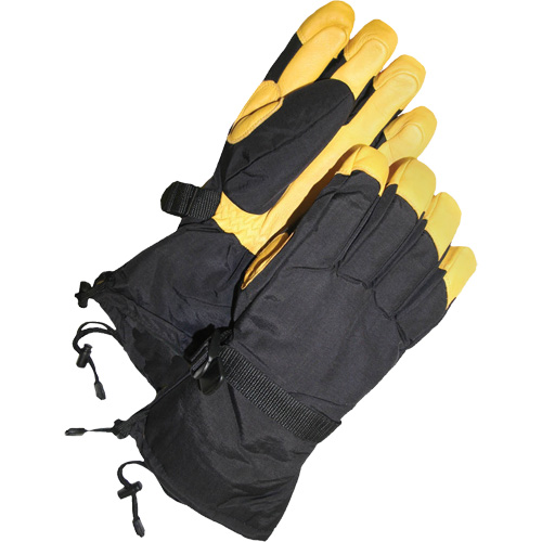 Grain Deerskin Ski Glove with Gauntlet Cuff