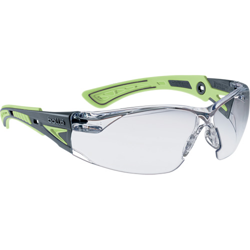 Rush+ Safety Glasses, Clear Lens, Anti-Fog/Anti-Scratch
