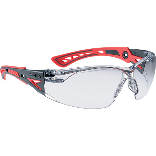 Rush+ Small Safety Glasses, Clear Lens, Anti-Fog/Anti-Scratch