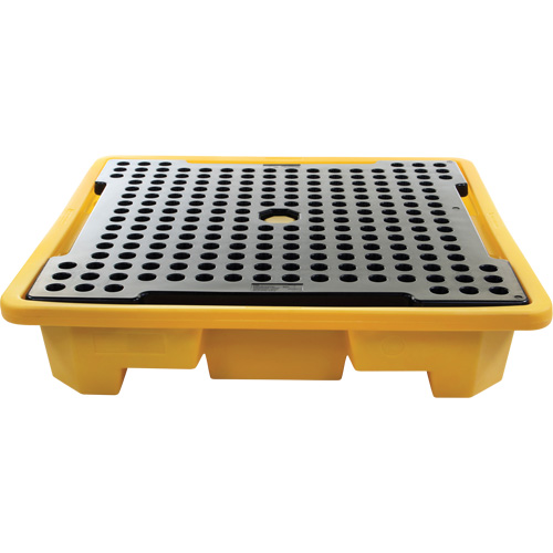4-Drum Spill Pallet, 66 US gal. Spill Capacity, 57.5" x 57.5" x 12"