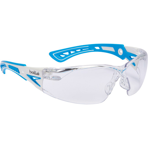 RUSH+ Safety Glasses, Clear Lens, Anti-Fog/Anti-Scratch, ANSI Z87+/Meets/Exceeds CSA Z94.3