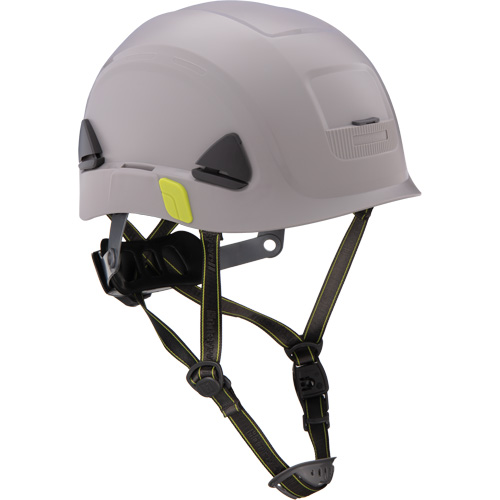 Fibre Metal Climbing Style Safety Helmet, Non-Vented, Ratchet, Grey