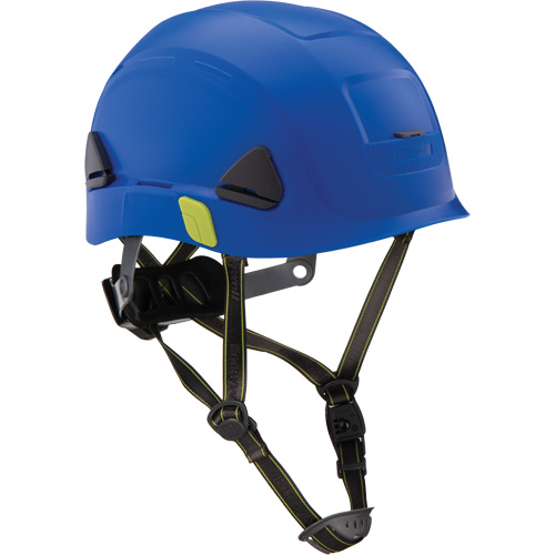 Fibre Metal Climbing Style Safety Helmet, Non-Vented, Ratchet, Dark Blue