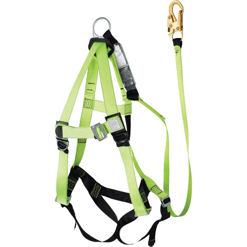 FBH-10000A6440-4 4' Class A Harness & Lanyard with 350 lbs. Capacity, Harness/Lanyard Combo