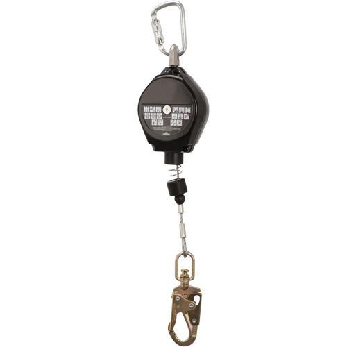 SRL-73302-20LE Self-Retracting Lifeline, 20', Galvanized Steel, Swivel