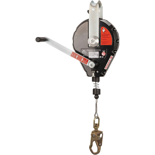 SRL-73303-60 Cable Self-Retracting Lifeline with Recovery, 60', Galvanized Steel, Swivel
