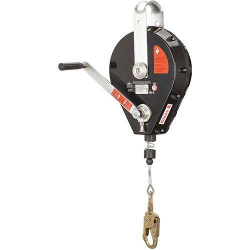SRL-73303-96 Cable Self-Retracting Lifeline with Recovery, 96', Galvanized Steel, Swivel