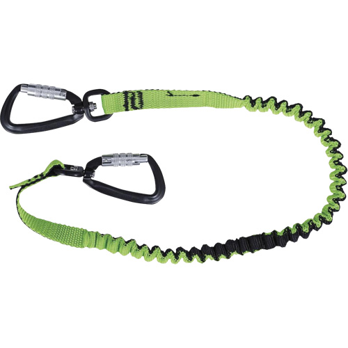 TT-9903 Slim Line Tool Lanyard, Bungee, Dual Carabiner